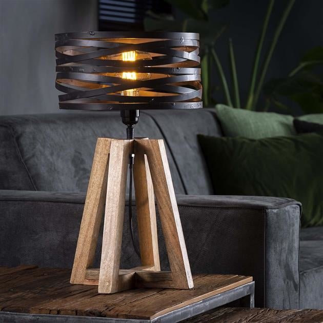 TwistLamp - Industriële houten verlichting