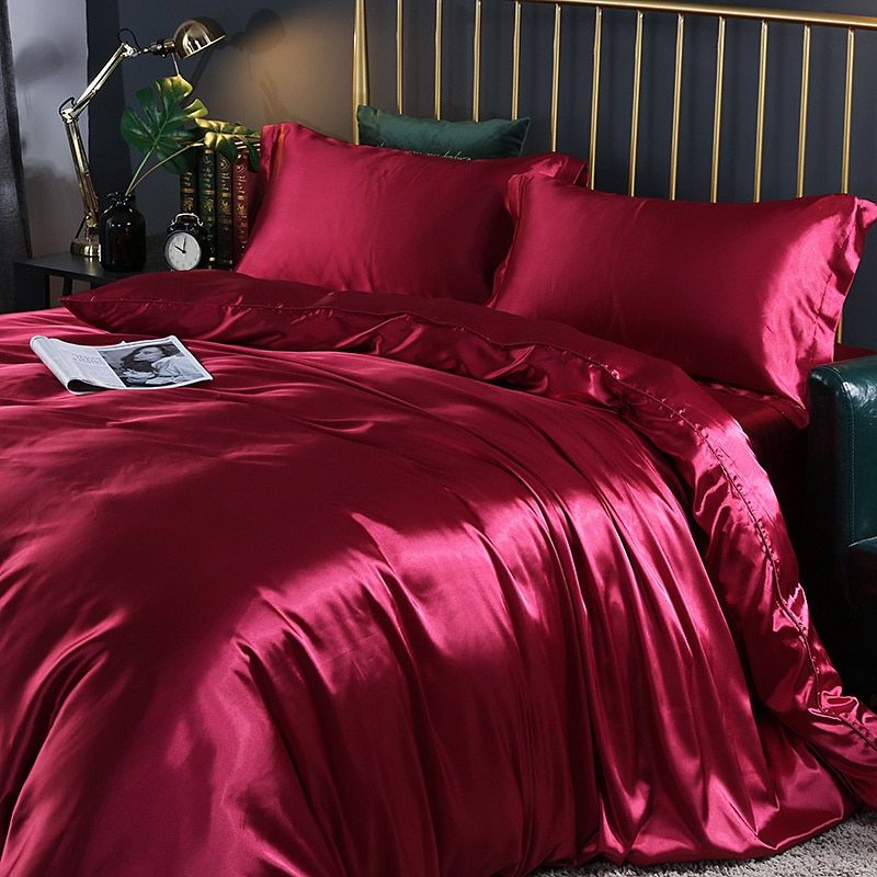 ConfortSatin - 4-Piece Satin/Cotton Bedding Set