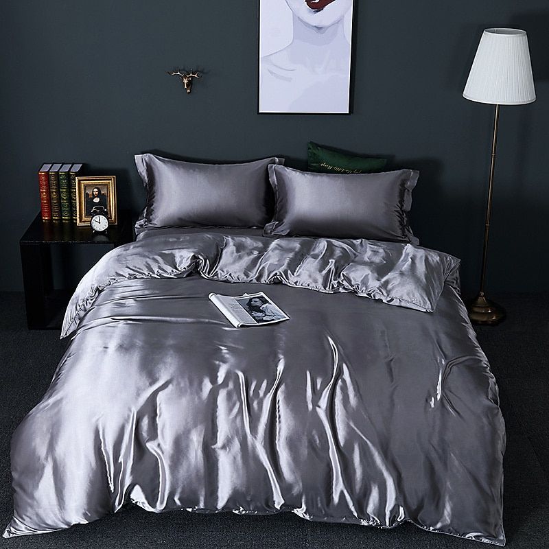 ConfortSatin - 4-Piece Satin/Cotton Bedding Set