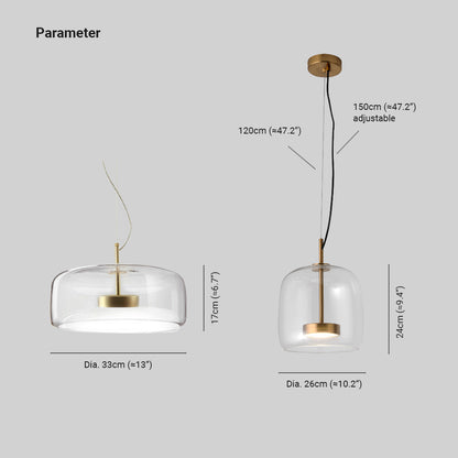 Retroluxe - Retro Hanglamp met Amber Licht