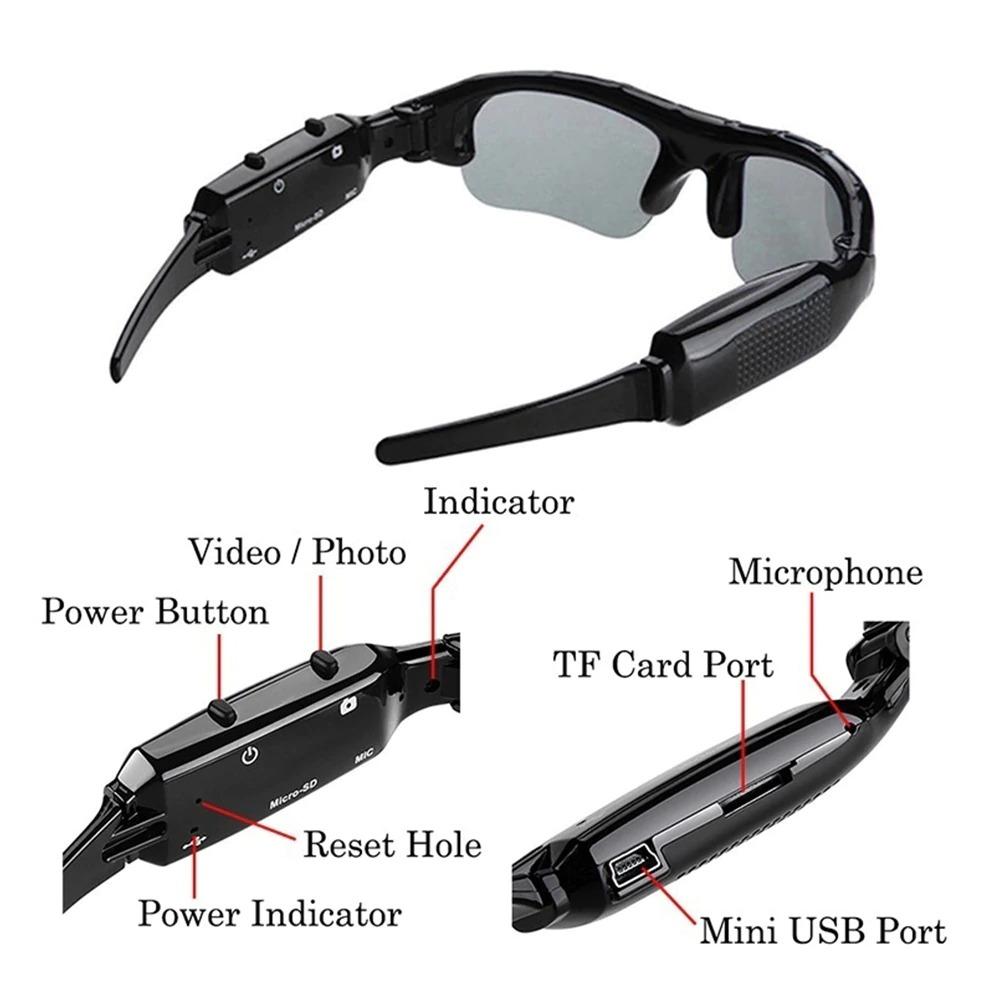 Video Camera Glasses 1920 x 1080P HD - Wearable Camera Glasses