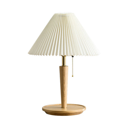 Pleatwood - Pleated wooden table lamp