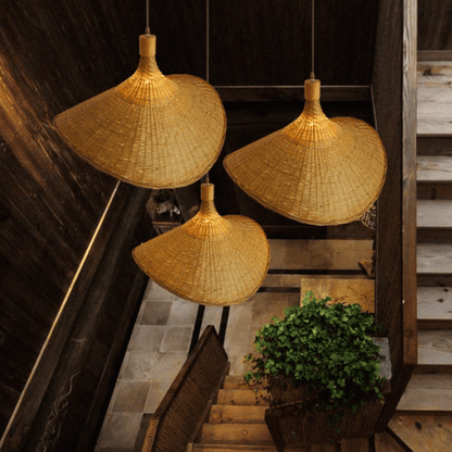 RietRust - Hanging Lamp Made of Reed for a Rustic Atmosphere