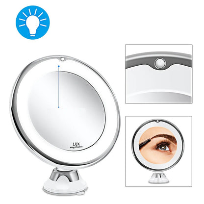 Cosmetic mirror with beauty - LED make-up mirror with magnification function