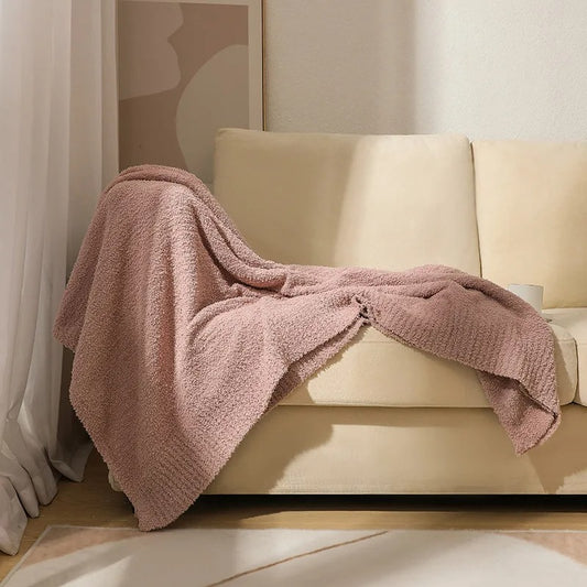 Half Velvet Knitted Blanket – Comfortable &amp; Stylish for Every Season