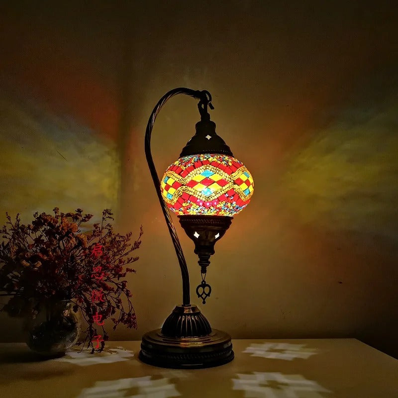 Table Lamp in Turkish Mosaic - Handmade Elegant for your Interior