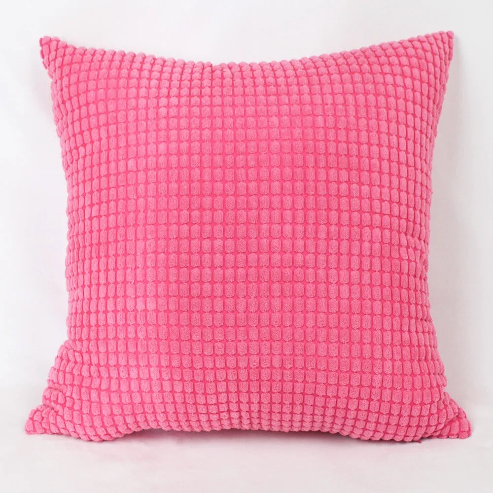 Cotton Corduroy Large Corn Kernel Plush Cushion Cover