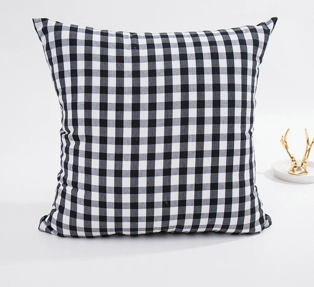 Plaid Cushion Cover – Cotton/Polyester 