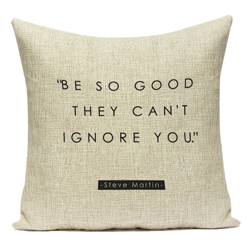 Motto Letters Cushion Covers – A Stylish Message for Your Interior