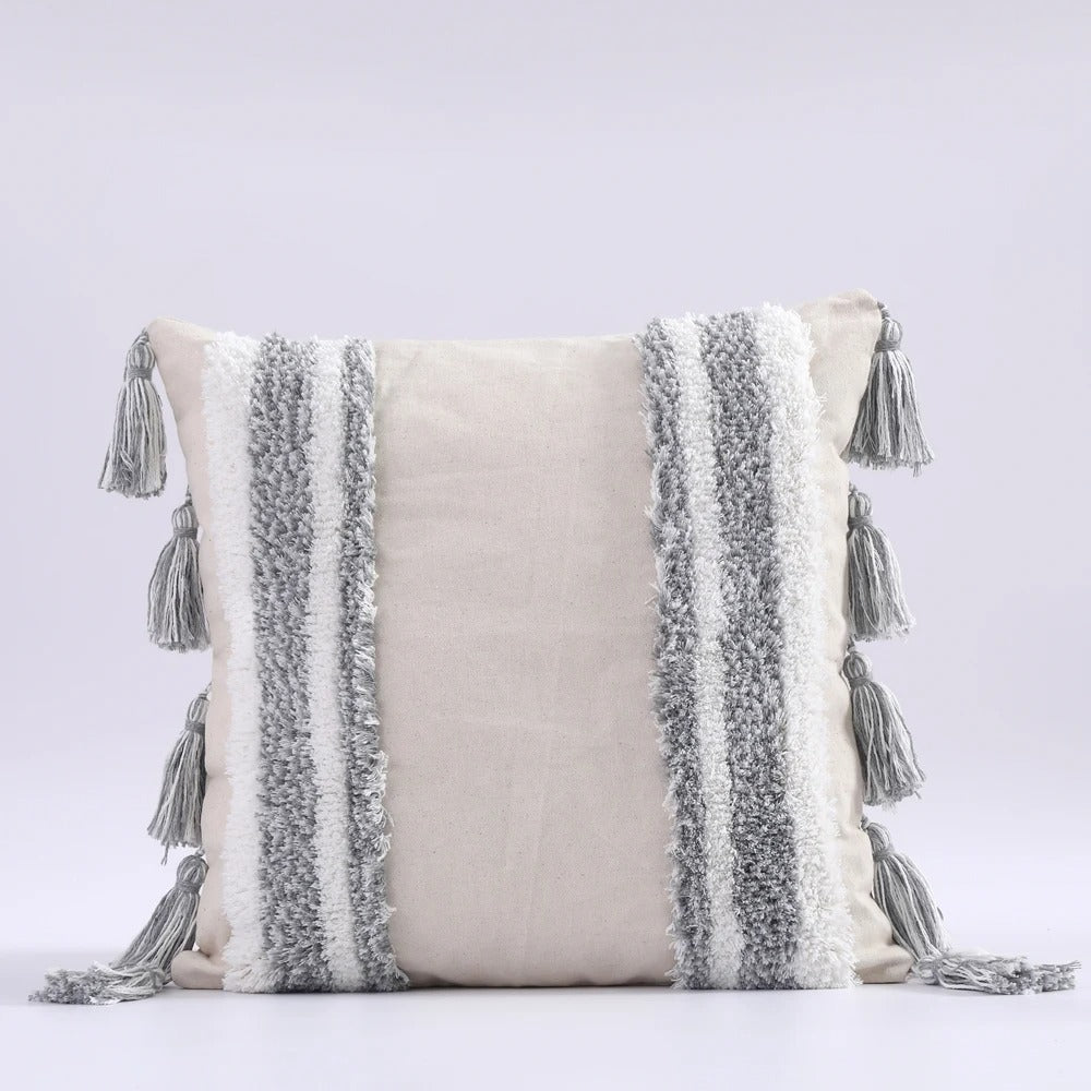 Moroccan Boho Tufted Cushion Cover