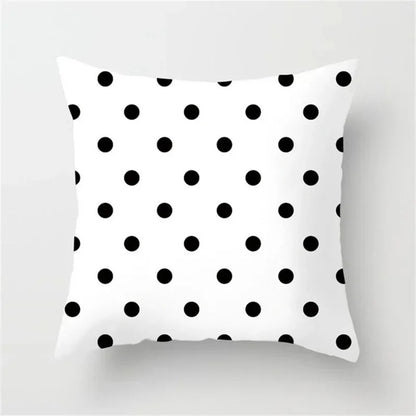 Black and White Geometric Cushion Cover – Elevate Your Home Decor with Chic Style