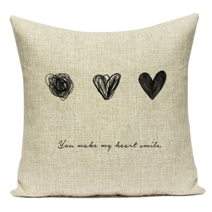 Motto Letters Cushion Covers – A Stylish Message for Your Interior