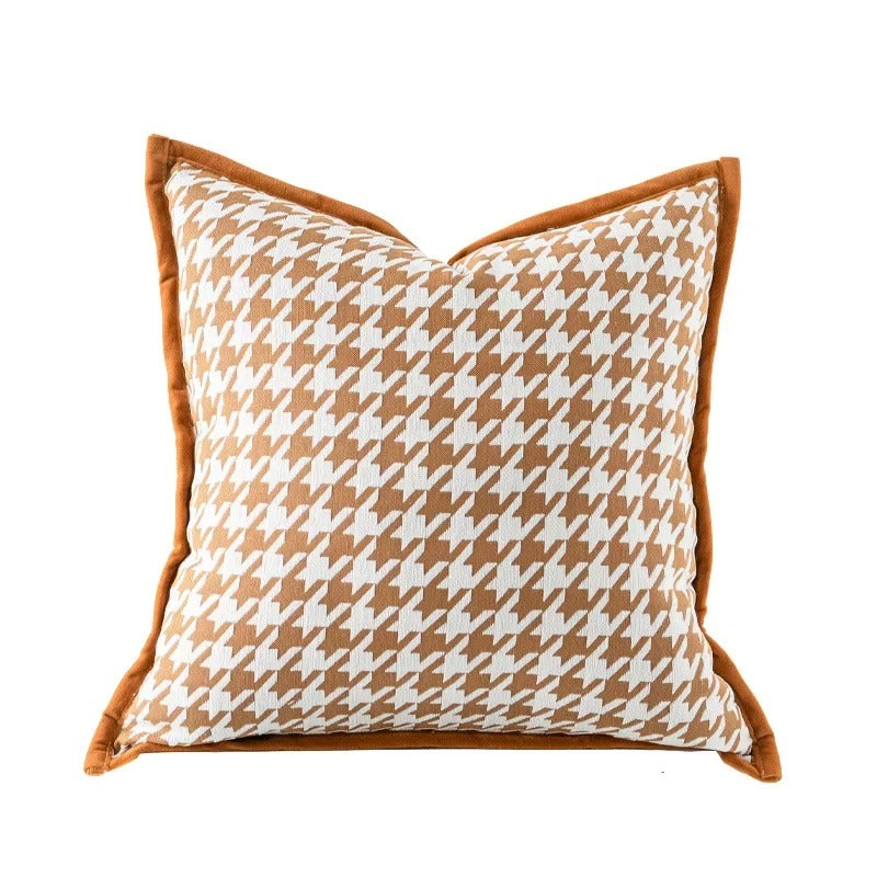 Luxury Double Sided Geometric Jacquard Cushion Cover