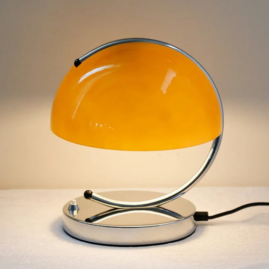 Glass Desk Lamp with Danish Design - Modern Paddle Shaped Lighting