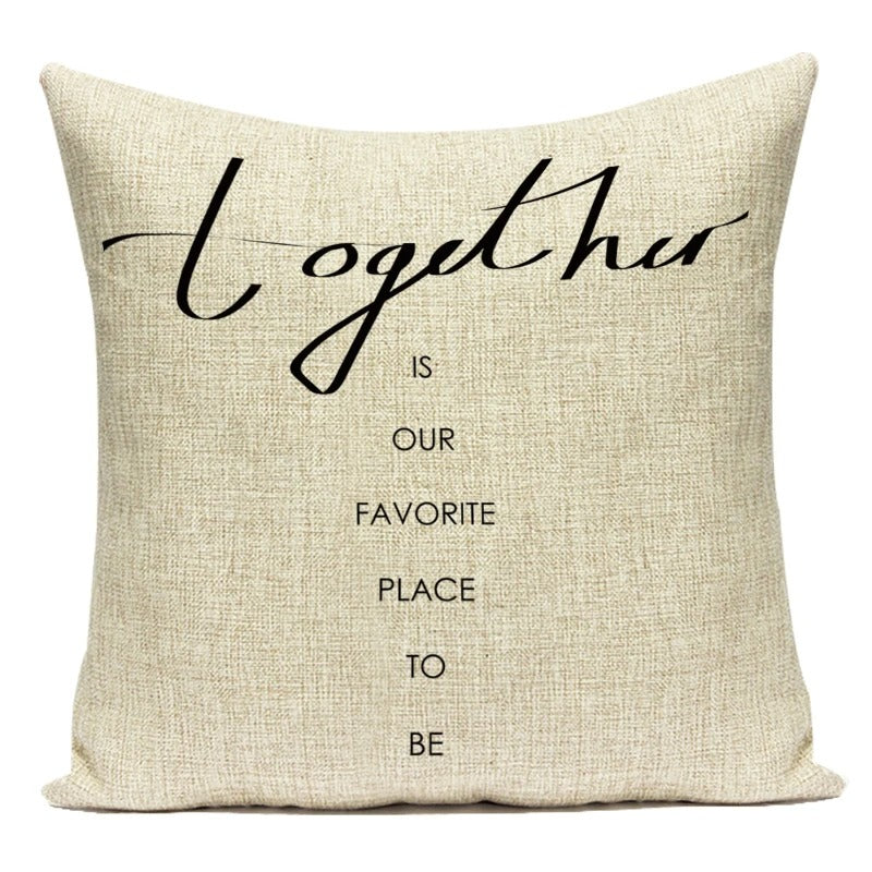 Motto Letters Cushion Covers – A Stylish Message for Your Interior