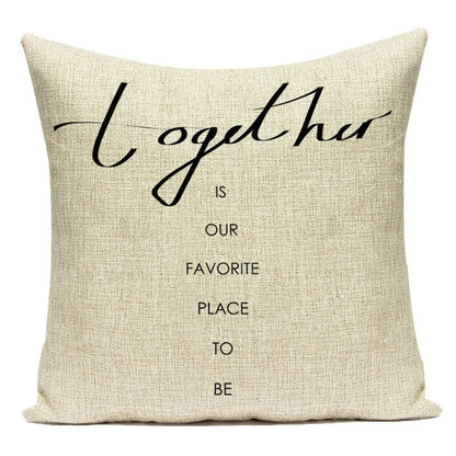 Motto Letters Cushion Covers – A Stylish Message for Your Interior