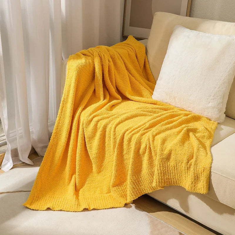 Half Velvet Knitted Blanket – Comfortable &amp; Stylish for Every Season