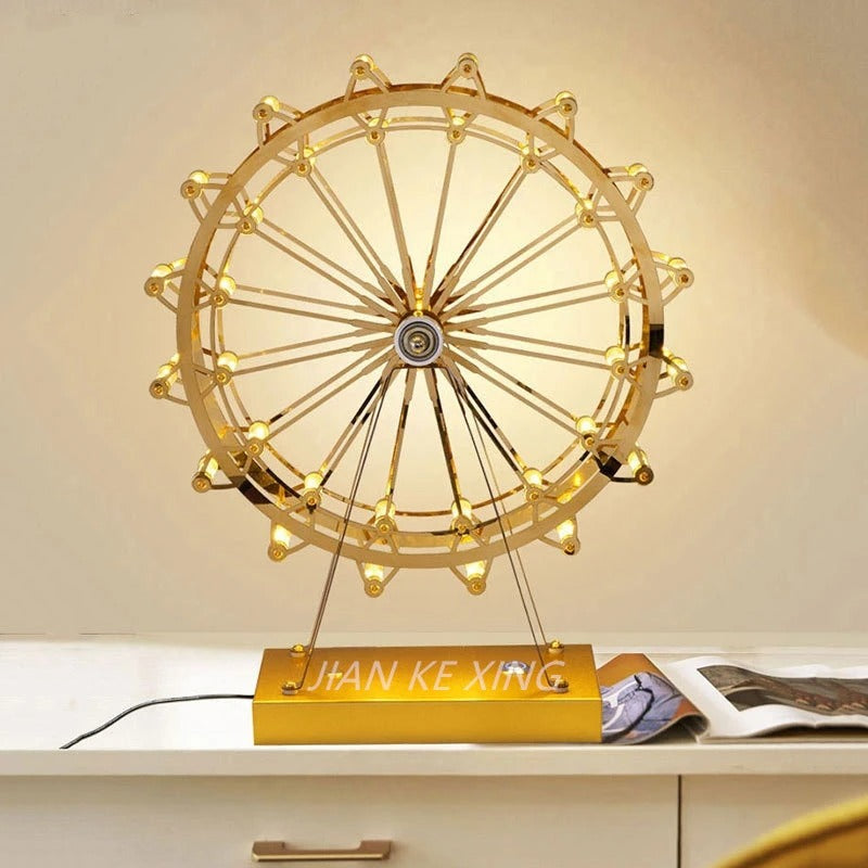 Netherlands Designer Led Ferris Wheel Table Lamp 