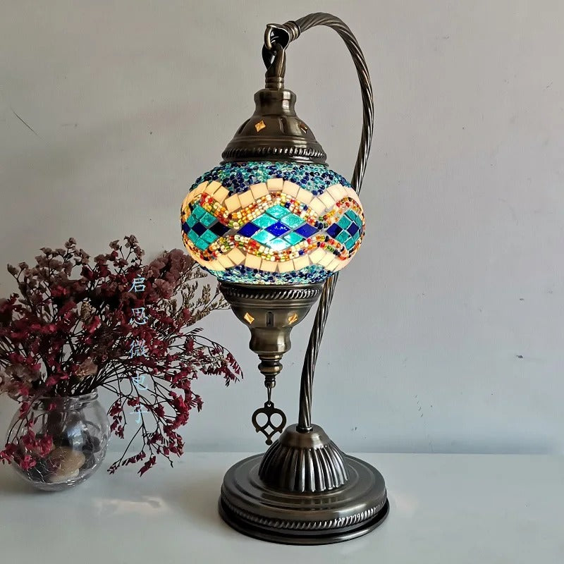 Table Lamp in Turkish Mosaic - Handmade Elegant for your Interior