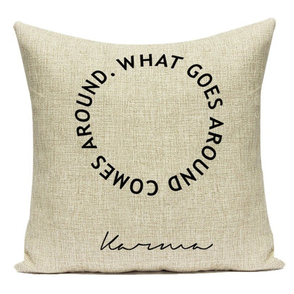 Motto Letters Cushion Covers – A Stylish Message for Your Interior