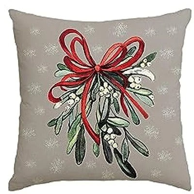 Colorful Christmas Cushion Cover – 'Merry Christmas Tree' &amp; 'Hello Winter' Design