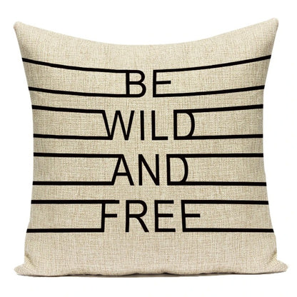 Motto Letters Cushion Covers – A Stylish Message for Your Interior