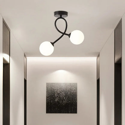 Modern Glass Ceiling Lamp - Minimalist Design for Any Room