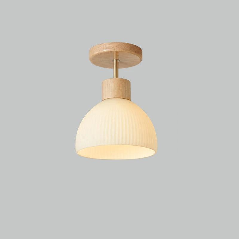 Phyval Nordic Japanese Style Ceiling Lamp - Simple Wooden Grass Lighting