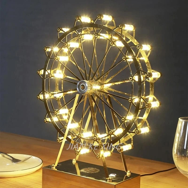 Netherlands Designer Led Ferris Wheel Table Lamp 