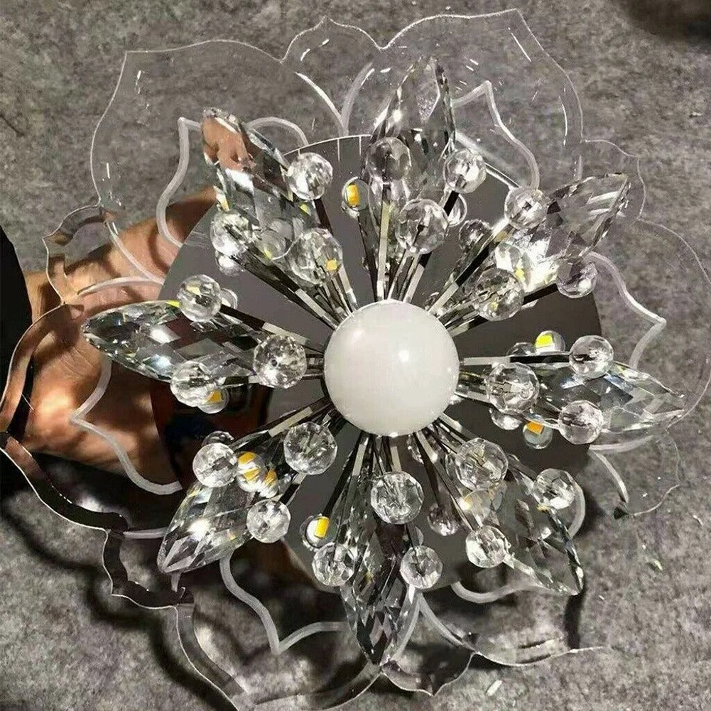 Creative LED Crystal Bloem Kroonluchter – Verfijnde Verlichting voor Elke Ruimte