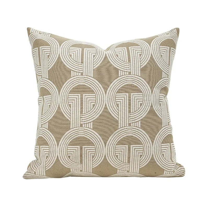 Luxury Double Sided Geometric Jacquard Cushion Cover