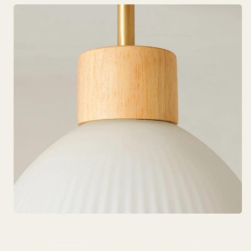 Phyval Nordic Japanese Style Ceiling Lamp - Simple Wooden Grass Lighting