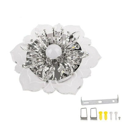 Creative LED Crystal Flower Chandelier – Sophisticated Lighting for Any Space