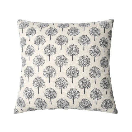 Linen Cushion Cover with Textile Print – For Living Room &amp; Bedroom