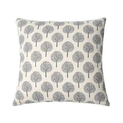 Linen Cushion Cover with Textile Print – For Living Room &amp; Bedroom