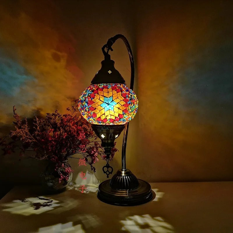 Table Lamp in Turkish Mosaic - Handmade Elegant for your Interior