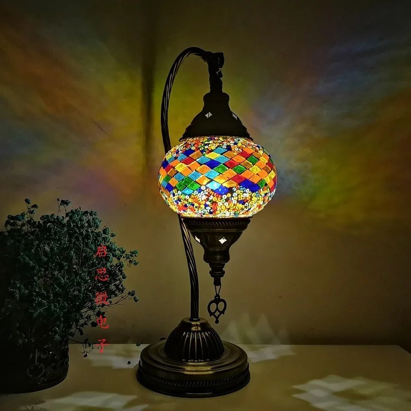 Table Lamp in Turkish Mosaic - Handmade Elegant for your Interior