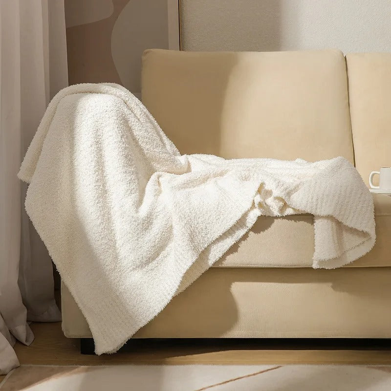 Half Velvet Knitted Blanket – Comfortable &amp; Stylish for Every Season