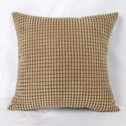 Cotton Corduroy Large Corn Kernel Plush Cushion Cover