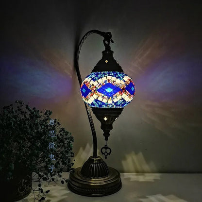 Table Lamp in Turkish Mosaic - Handmade Elegant for your Interior