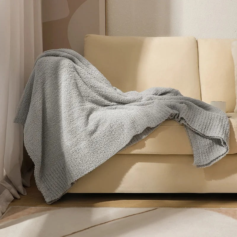 Half Velvet Knitted Blanket – Comfortable &amp; Stylish for Every Season