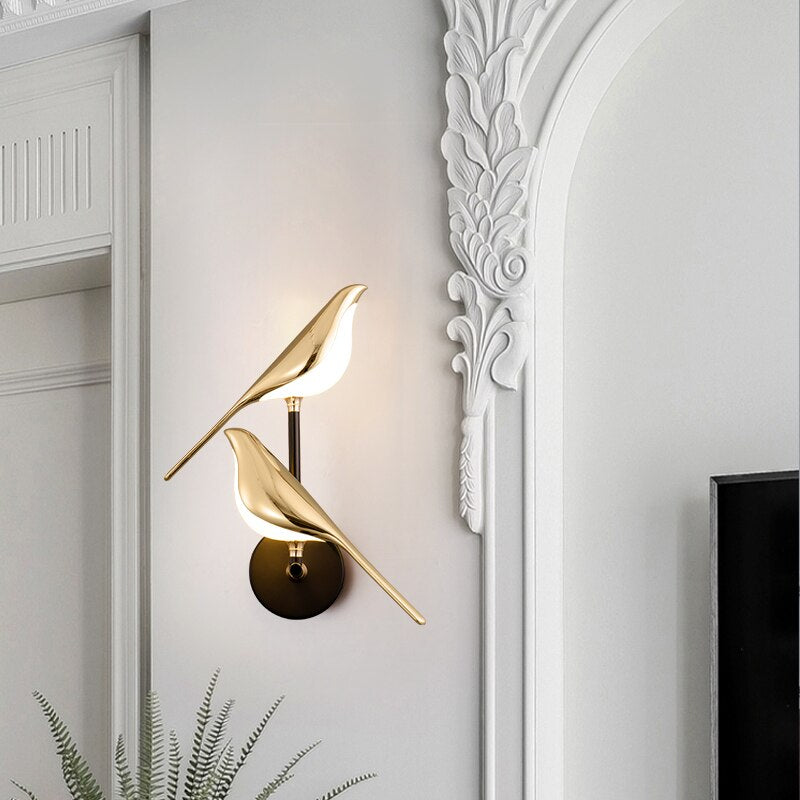 MrBird - Moderne Wandlamp in Vogelvorm