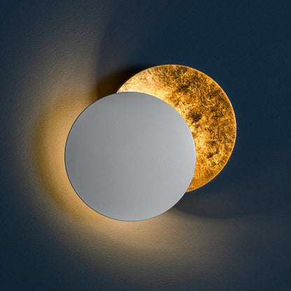 Unieke 360 graden draaiende LED Eclipse design wandlamp