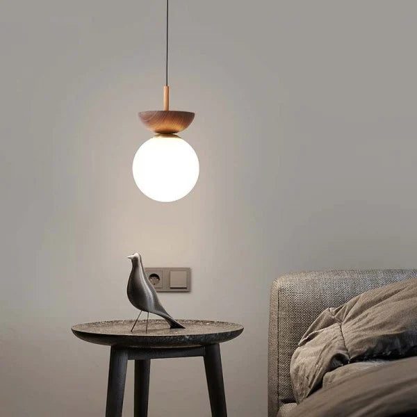 ElementBois - Nordic Half Wood Pendant Lamp