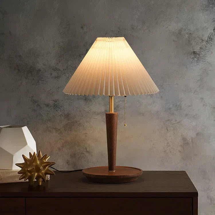 Pleatwood - Pleated wooden table lamp