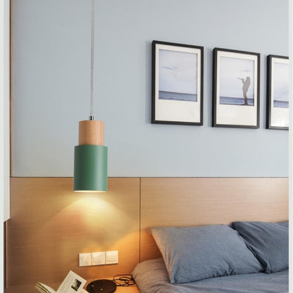 Ingrid Scandinavian Pendant Lamp made of Wood and Metal