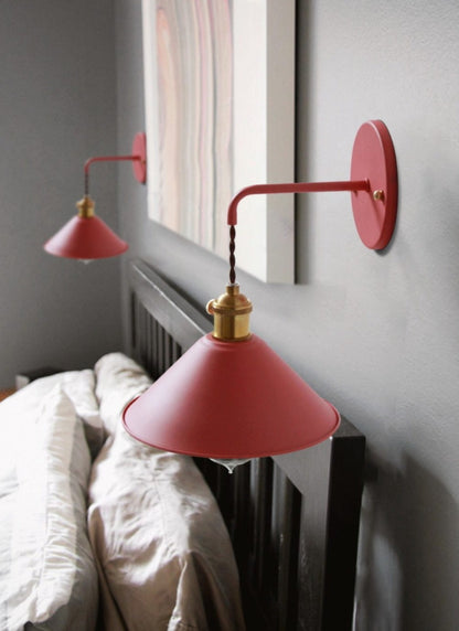 Vintage Wall Lamps in Vibrant Colors 