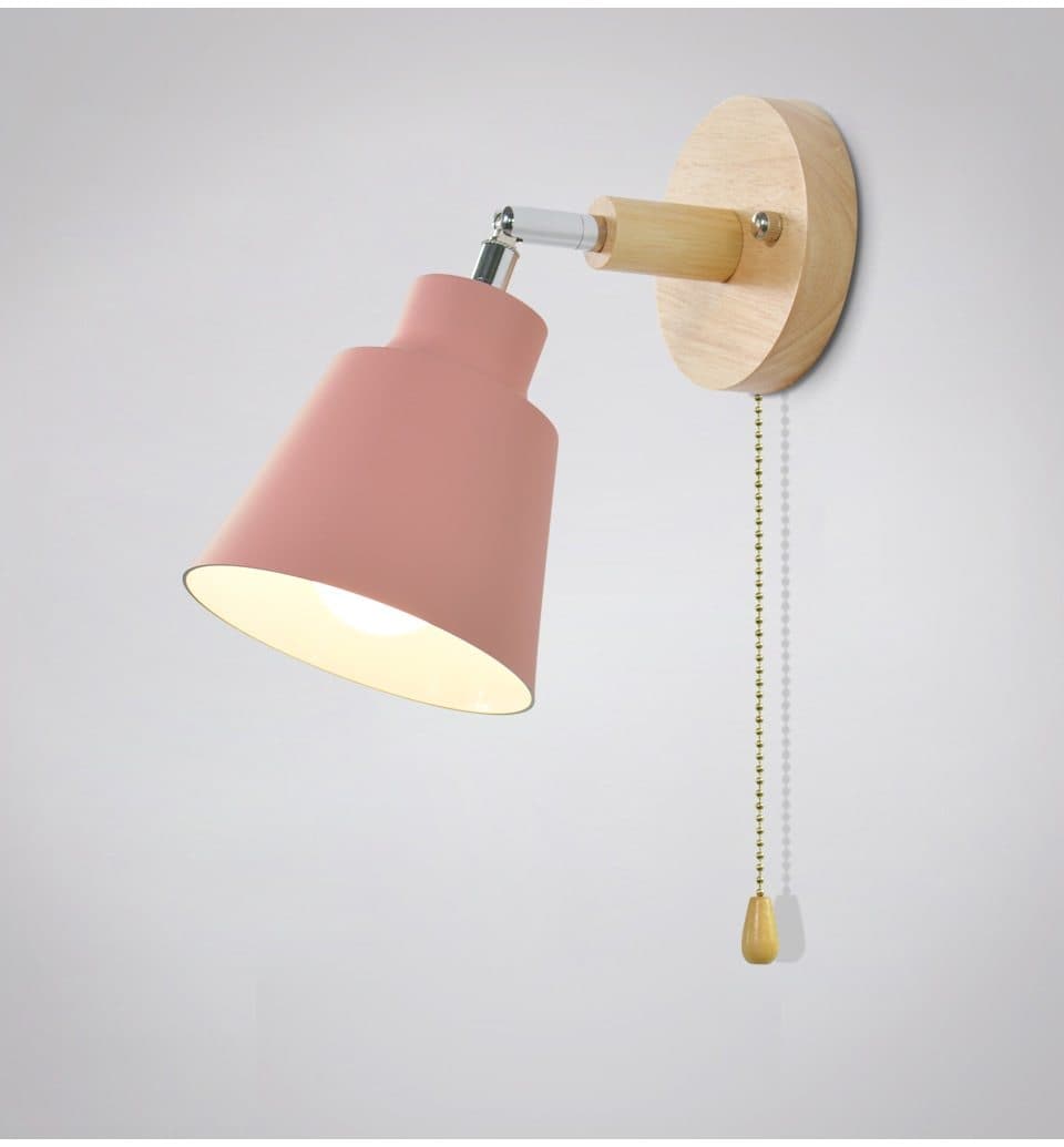 Rotating Collin Wall Lamp with Pull Chain Switch 