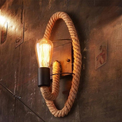 Vintage Rope Wall Lamp