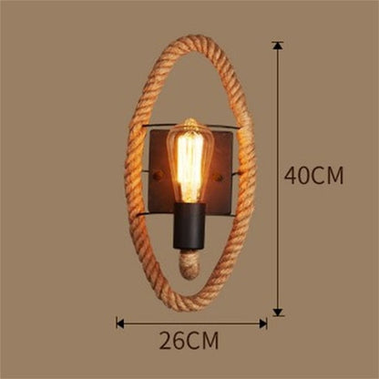 Vintage Rope Wall Lamp